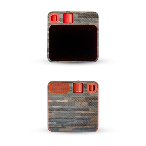 Carbon Fiber Skin Compatible with Rabbit r1 - Gray Wood - Premium 3M Vinyl Prot…