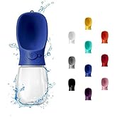 WePet Portable Dog Water Bottle, 12 OZ, Leak Proof Puppy Water Dispenser with Drinking Feeder for Pets Outdoor Walking, Hikin