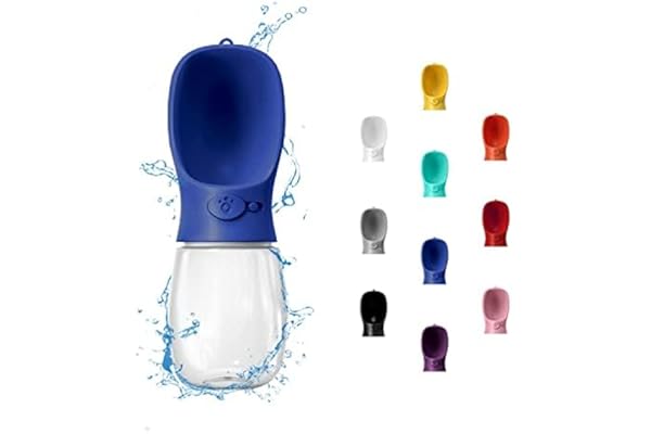 WePet Portable Dog Water Bottle, 350 ml, Leak Proof Puppy Water Dispenser with Drinking Feeder for Pets Outdoor Walking, Hiki
