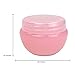 Beauticom 24 Pieces 10G/10ML Pink Frosted Container Jars with Inner Liner for Lotion, Toners, Lip Balms, Makeup Samples - BPA Free