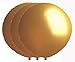 Tuftex 36 Inch Giant Round Gold Latex Balloons (Premium Helium Quality) Pkg/3