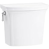 KOHLER 4143-0 (TM) Corbelle 1.28 gpf toilet tank with AquaPiston(R) flush technology and left-hand trip lever, White