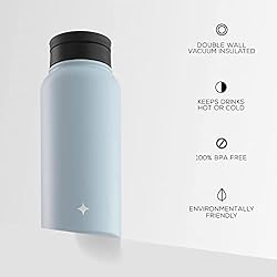 JoyJolt Triple Insulated Water Bottle with Straw