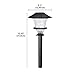 Sterno Home GL33966BK Low Voltage cast Aluminum 0.3W Path kit, 6-Pack Paradise Outdoor 10 LED, 120V, 6 Lumens, 2 Watts, Black, 6 Piece
