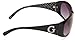 GUESS Women's Acetate Oval Wrap Rectangular Sunglasses, BLK-35, 59 mm