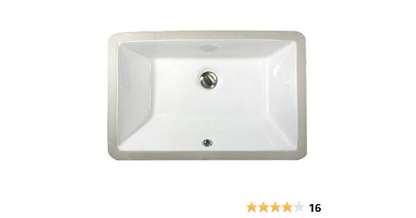 Nantucket Sinks Um 19x11 W 19 Inch By 11 Inch Rectangle Ceramic Undermount Vanity Sink White Amazon Com