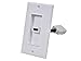 Monoprice 107330 2-Piece Wall Plate with 4-Inch Built-In Flexible Hi-Speed HDMI Cable with Ethernet, Single-Port , White (2 Pack)