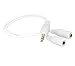SaiTech 3.5mm Stereo Jack Splitter Cable Adapter for Mp3 Player, Mobile Phone, Laptop, PC, Headphone Speakers - 3.5mm Male to 2 X Female - White …