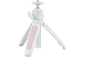 Wurkkos Mini Telescopic Tripod, Handheld Stand with 360° Flexible Ball Head and 1/4" Screw for CL01 Camping Lantern (White)