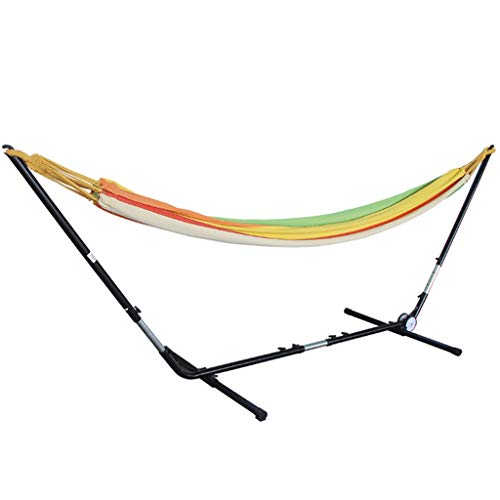 CAIM-Klettergeräte & Schaukeln Klapprahmen tragbare Hängematte Parachute Swing mit Halterung Eisenrahmen Camping…