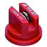 TeeJet XR11004VS Extended Range Spray Tip, 0.18-0.37 GPM, 30-60 psi, Stainless Steel - Red