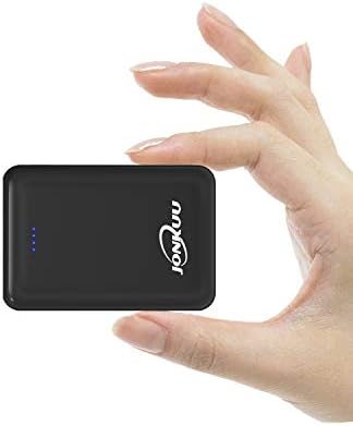 Mini Power Bank 10000mah, Portable Charger External Phone Battery Packs Dual Ports High Speed 2.4 A Powerpack Compatible for Huawei iPhone iPad Samsung Galaxy Nintendo Switch and Tablets (Black-2)