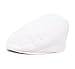 Born to Love Newborn Toddler White Baptism Scally Cap Baby Christening Hat Jeff Driver Cap XXS 6 to 12m, 46cm
