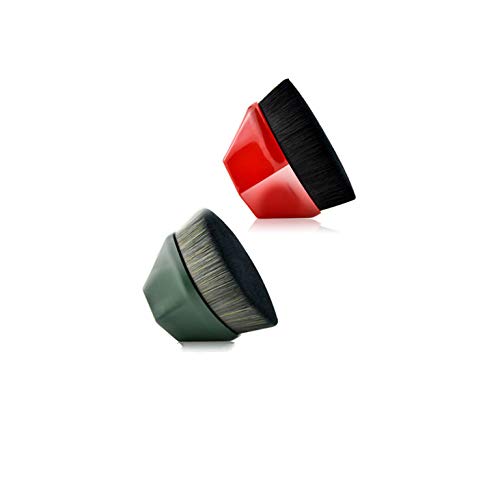 YUIPMakeup Foundation Brush,Petal-Shaped Multi Functional High Density Cosmetics Brush Flawless Powder Foundation Brush with Storage Case for Blending Liquid, Concealer, Isolation Fluid, Cream