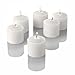 Set of 12 Richland Votive Candles White Unscented and 12 Clear Glass Eastland Votive Holders