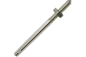 WAYMIL Mini Threaded Mandrel W-Nut Straight Thread Cratex Miniature Mandrels 3/32" for Small Felt Cones, Cylinders, Rubberized Abrasives & Grinding Wheels