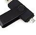 Dual Purpose16GB USB Drive,KINGWorld USB Flash Drive for Cell Phones(Not for iPhone Products),Tablets and Personal Computers (Black-B)