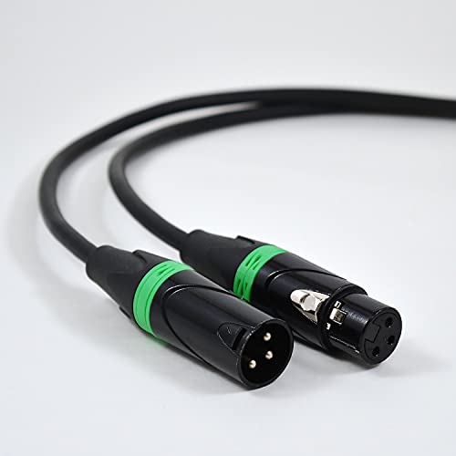 XLR Cable 3 Ft for Powered Speakers, Mixers Reliable, High