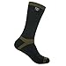 DexShell Waterproof & Breathable Hiking/Trekking Socks, Black/Olive Green Stripe, X-Large