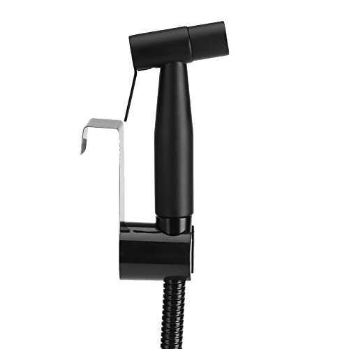 GOTOTOP Stainless Steel Bidet Sprayer Kit Hand Held Shower Sprayer Toilet Attachment with Hose for Pet Bath/Personal Hygiene/Pet Shower (Black)