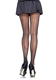 Leg Avenue Women's Plus Size Sheer Cuban Heel