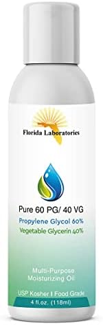 1- Bottle 4 oz 60/40 PG-VG Propylene Glycol & Vegetable Glycerine ...