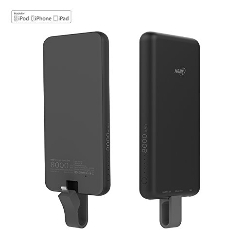 [built-in lightning cable] hame 8,000 mah dual port por…