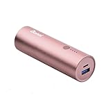 Bonai 5800mAh Ultra-Compact Power Bank Premium Aluminum External Backup Battery Pack with High-Speed Output for Apple iPhone, iPad, iPod without Lighting Cable - Rose Gold