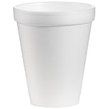 Dart DRC10J10 Styrofoam Insulated Foam Cups, 10 oz (Pack of 25)
