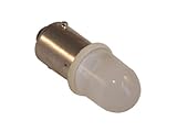 24V AC/DC White LED Miniature Bayonet BA9s 9mm Base Replacement Bulb for Indicator Pilot Light (Pack of 2)