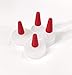 Yorker Dispensing Caps Long Overcap Red Sealer Tip Replacement Extra Caps (12)