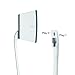 GT STUDIO Speaker Stands for Sonos One, One SL, Play:1, Play:3, Premium Design Improves Surround Sound Heavy Base Complete Cord Concealment - (Single, White)