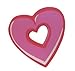 Tenna Tops® Valentine's Day Heart - Red - Antenna Topper / Mirror Dangler