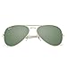 Ray-Ban Men's Aviator 3025 Sunglasses Gold Frame/Green G-15xlt Lens- 55mm