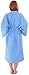Simplicity Men's Cotton Lightweight Waffle Weave Spa Robe with Pockets