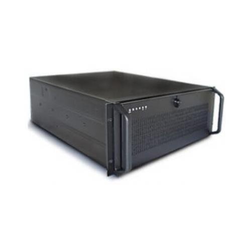 Dynapower EJ-4U515-C Black Heavy Duty Steel 4U Rackmount Server Case 20.1 Deep 3x5.25 1x3.5FDD open 1x3.5HDD hidden 1x12cm Ball Bearing Fan Support Max 12x9.6 M/B