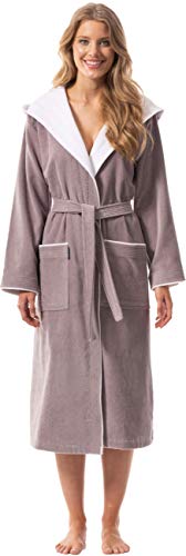 Morgenstern Badjas Dames I Katoen I Velours Badstof I Capuchon I Lang - Image 7