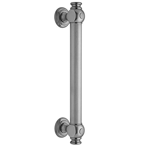 Jaclo G61-18-PN Reeded Grab Bar with End Caps, 18", Polished Nickel