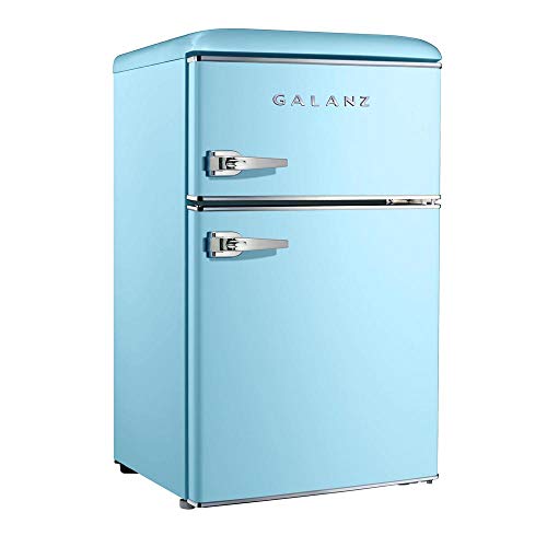 2 Galanz+Light+Blue+Retro+Fridge