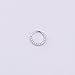 shoppingmal New arrival 1piece Gold Plated Shine CZ Heart & Circle Body Piercing Jewelry Hoop Earring Helix Tragus Daith Cartilage Piercing