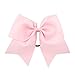 FASOTY 20PCS 8'' Large Cheer Hair Bows Ponytail Holder Elastic Hair Ties For Women and Girls
