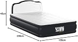 YAWN AIR Self-Inflating Airbed Double with Built-In Pump & Headboard view 7