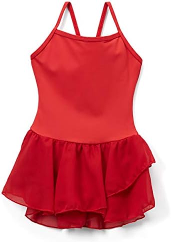 Elowel Kids Girls Basic Skirted Camisole Leotard (Size 2-14 Years) Multiple Colors