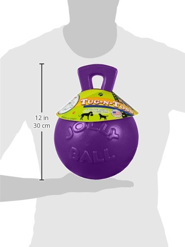 Jolly Pets 8-Inch Tug-n-Toss, Purple