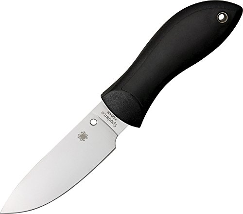 Spyderco Bill Moran Drop Point Plain Edge Knife, Black