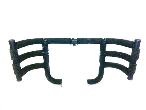 Spidy Moto Airfly Leg Guard with Rope 3 Pipe Leg Guard with Rope for Royal Enfield Bullet Meteor 350 Models.