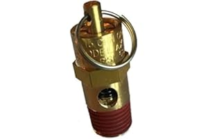 Baymic 1/4" NPT 200 PSI Air Compressor Safety Relief Pressure Valve, Tank Pop Off