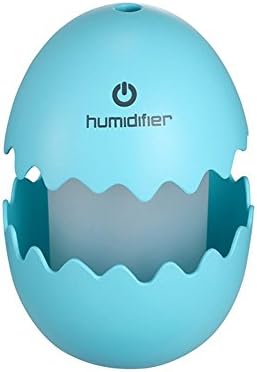 Egg Ultrasonic Cool Mist Humidifier - Premium Air Humidifying Unit with Ultra-quiet Funcationality,Automatic Shut-off,Night Light Function (Blue)