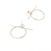 A&J. Womens Punk Club Geometric Dangle Circle Loop Earrings Alloy Drop Earrings