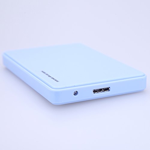 ttnight 2.5" USB 3.0 SATA Hd Box HDD Hard Drive External Enclosure Case USB Cable (Blue)